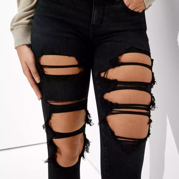 AE Forever Soft Ripped Low Rise jegging. - Picture 5 of 6